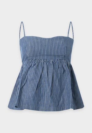 Topshop, STRAPPY CAMI - Μπλούζα - medium blue denim