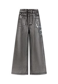 WOMENS BUTTERFLY SKULL METALLIC XXTRA DENIM - Relaxed fit jeans - black