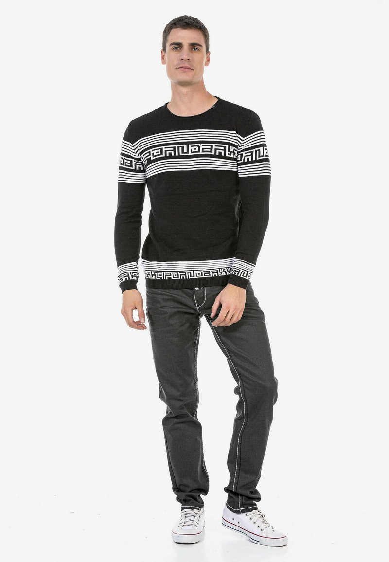 Herren Skinny Fit | Cipo & Baxx Jeans Straight Leg black/schwarz - XR75345 Herren Skinny Fit | Cipo & Baxx Jeans Straight Leg black/schwarz - XR75345