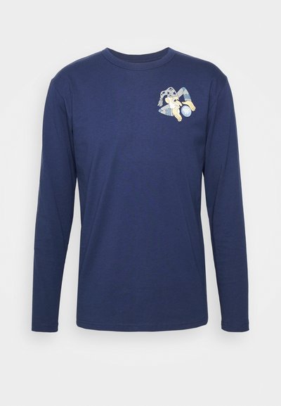 WOOD WOOD MEL WIZARD BADGE LONG SLEEVE - Langarmshirt - navy