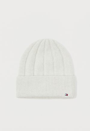 TH FLAG FLUFFY BEANIE SCARF SET  - Berretto - grey whisper