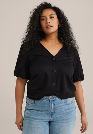 WE Fashion CURVE - Blůza - black