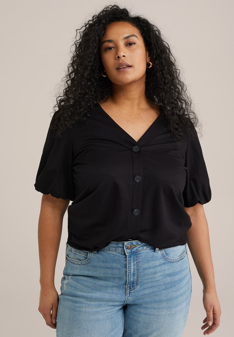 WE Fashion CURVE - Blůza - black