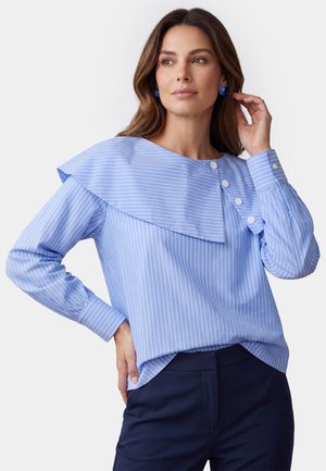 usha, Bluse - blue stripes