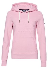 Pull Femme Superdry - Rose, Taille 8 (Très Bon État) - Petit Défaut Manches