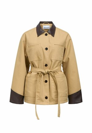 Object, JACKET BELTED - Manteau classique - humus