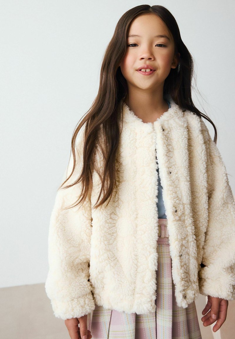 Next REGULAR FIT - SUNFLOWER BORG - Fleecejacke - cream