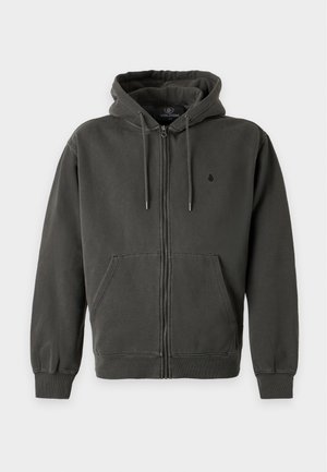 Volcom, SINGLE STONE ZIP - Φούτερ με φερμουάρ - rinsed black