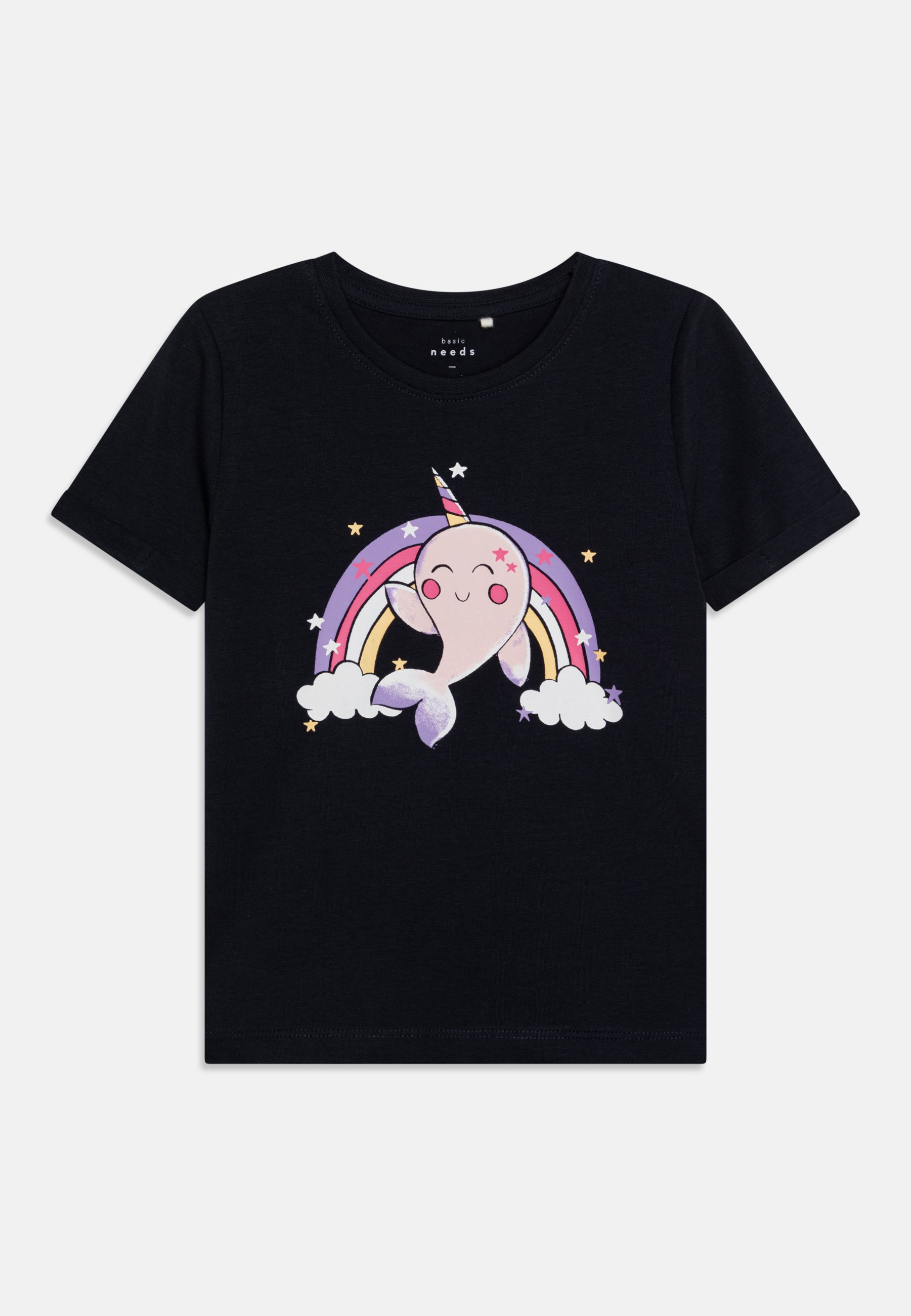 Lot De 2 Hauts Manches Longues Name It Pour Fille - T-shirt Col Rond Imprimé Scintillant - Coupe Normale - Vêtement Enfant Automne - 2