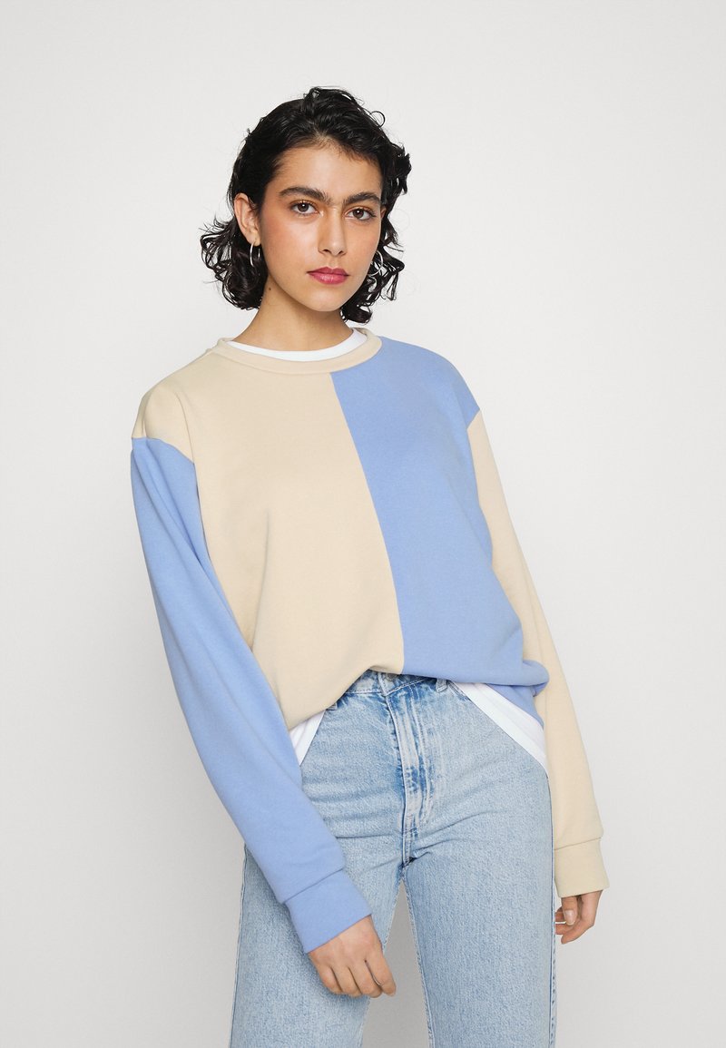 Modström HOLLY MIX - Camisola - cornflower/cream