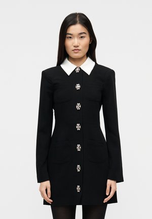 SHERYL DRESS - Košilové šaty - black/ivory