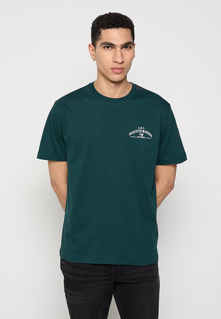 Scotch & Soda T-shirt print wintergroen