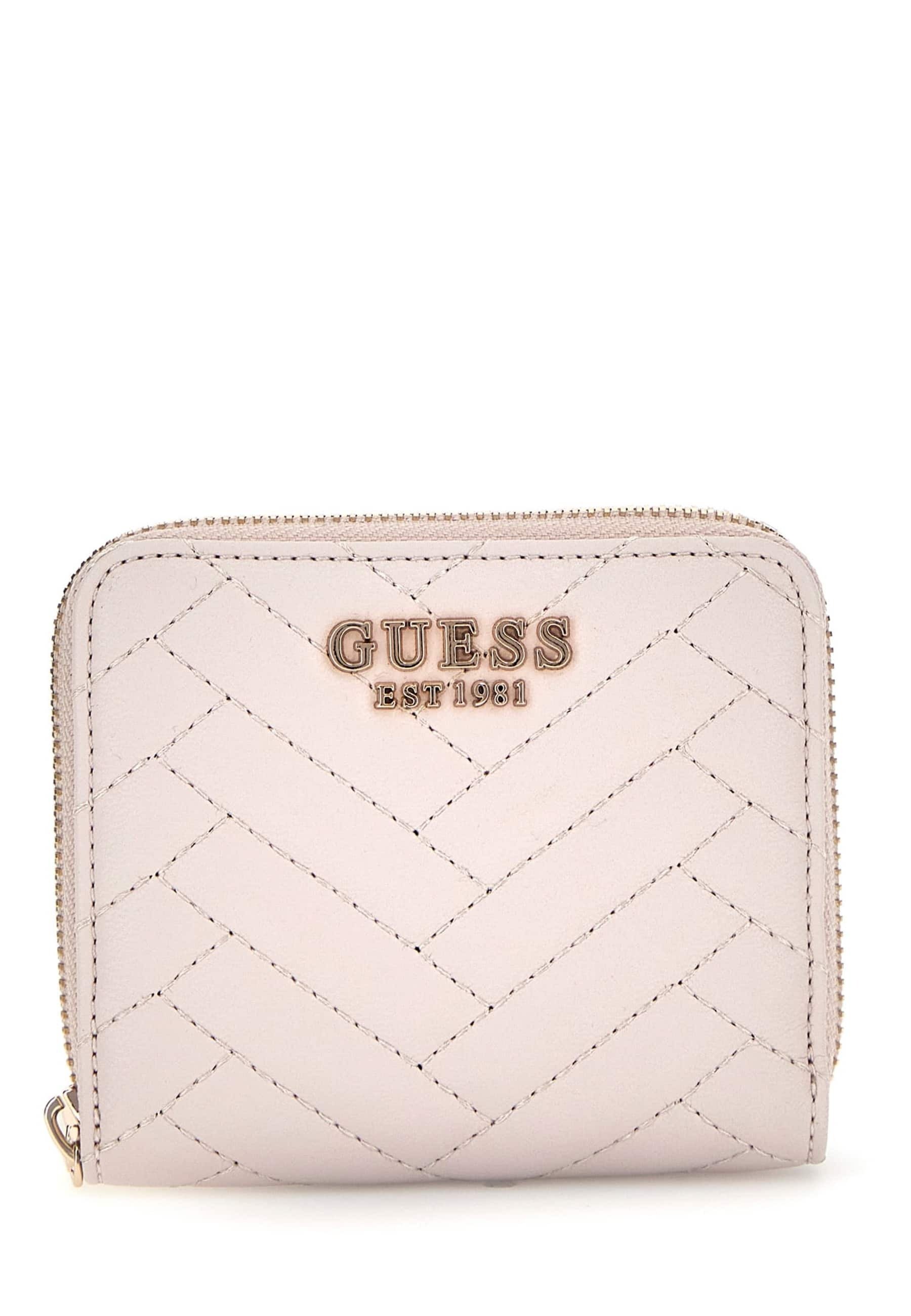 Zip Around Guess Geldbeutel Pink Portemonnaie Laurel Small Zip