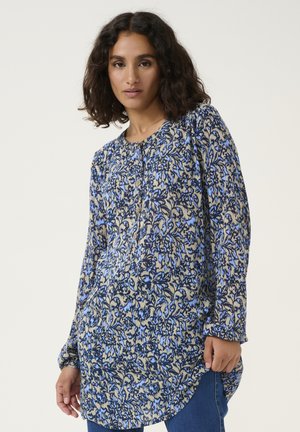KAAMBER - Tunika - elefantskin blue graphicflower