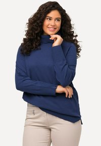 Ulla Popken ROLLKRAGEN BÜNDCHEN - Neule - medium blue