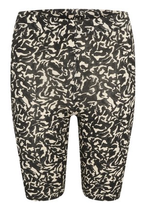 Kaffe KASALLY BIKE  - Shorts - black white abstract print