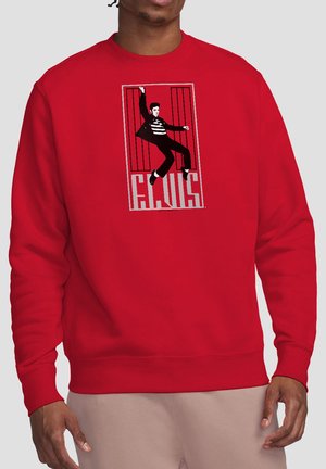 Cotton Soul, ELVIS PRESLEY ONE JAILHOUSE - Sweatshirt - red