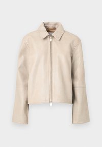 Samsøe Samsøe SALYLO JACKET - Læderjakker - washed white pepper