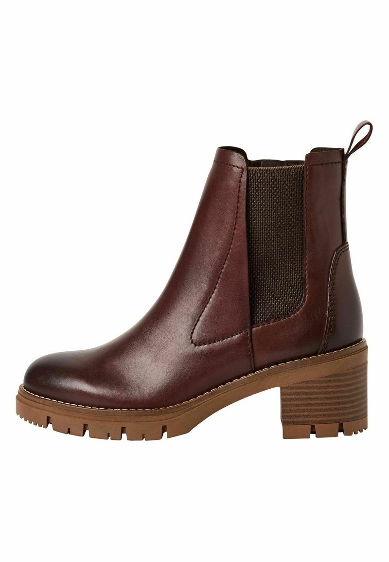 Ripley - BOTINES MUJER MARRÓN CASUAL CUÑA 4 CIERRE 1023L-60