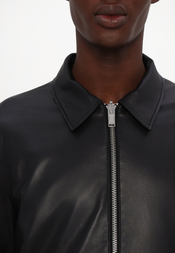 MATE TECH - Leather jacket - noir4