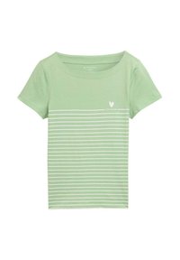 MIT STREIFENMUSTER - T-shirt med print - true green