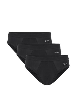 Fila, BRIEF 3 PACK - Σλιπ - black