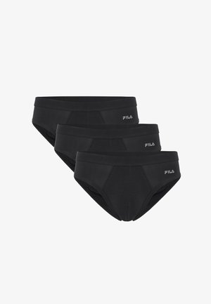 Fila, BRIEF 3 PACK - Σλιπ - black