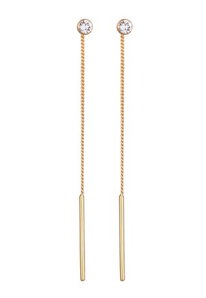 SPARKLING BASIC - MIT KRISTALLEN VON SWAROVSKI® - Øreringe - gold-coloured