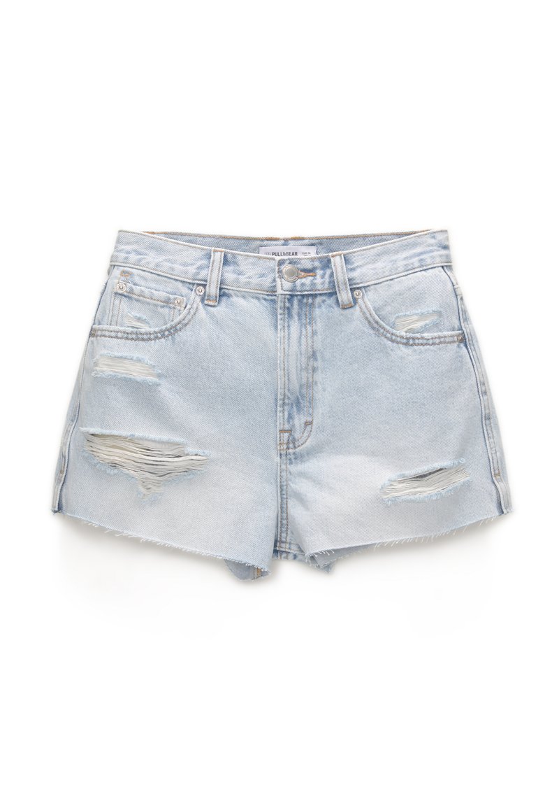PULL&BEAR Jeansshort lichtblauw denim