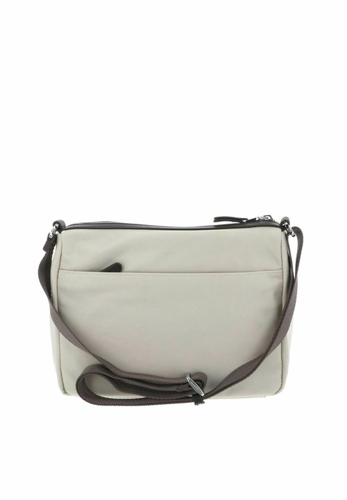 Sac Bandoulière Mandarina Duck En Daim Beige - Occasion - Style Vintage élégant - Doublure Beige