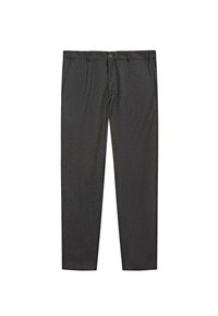 STRAIGHT-LEG TEXTURE - Pantaloni - dark grey