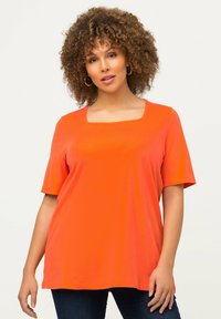 Ulla Popken CARREE-AUSSCHNITT - T-shirt basic - orange
