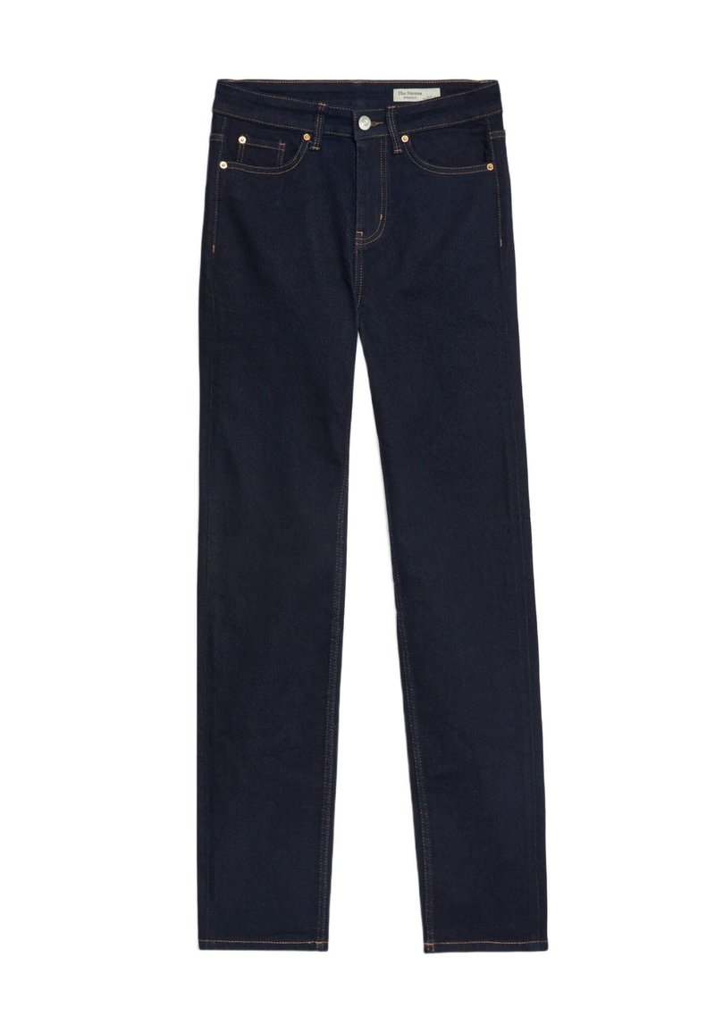 JEANS REPRISE IN TELA A GAMBA DRITTA - GESSO