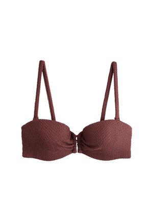 Next REGULAR FIT - WIRED  - Bikinitop - chocolate brown crinkle