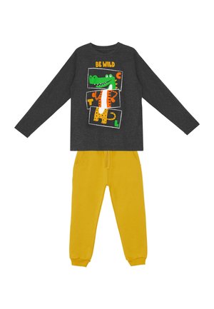 Denokids BEKLEIDUNG BE WILD XT SET - Træningsbukser - anthracite melange-mustard cff-s