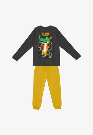 Denokids BEKLEIDUNG BE WILD XT SET - Træningsbukser - anthracite melange-mustard cff-s