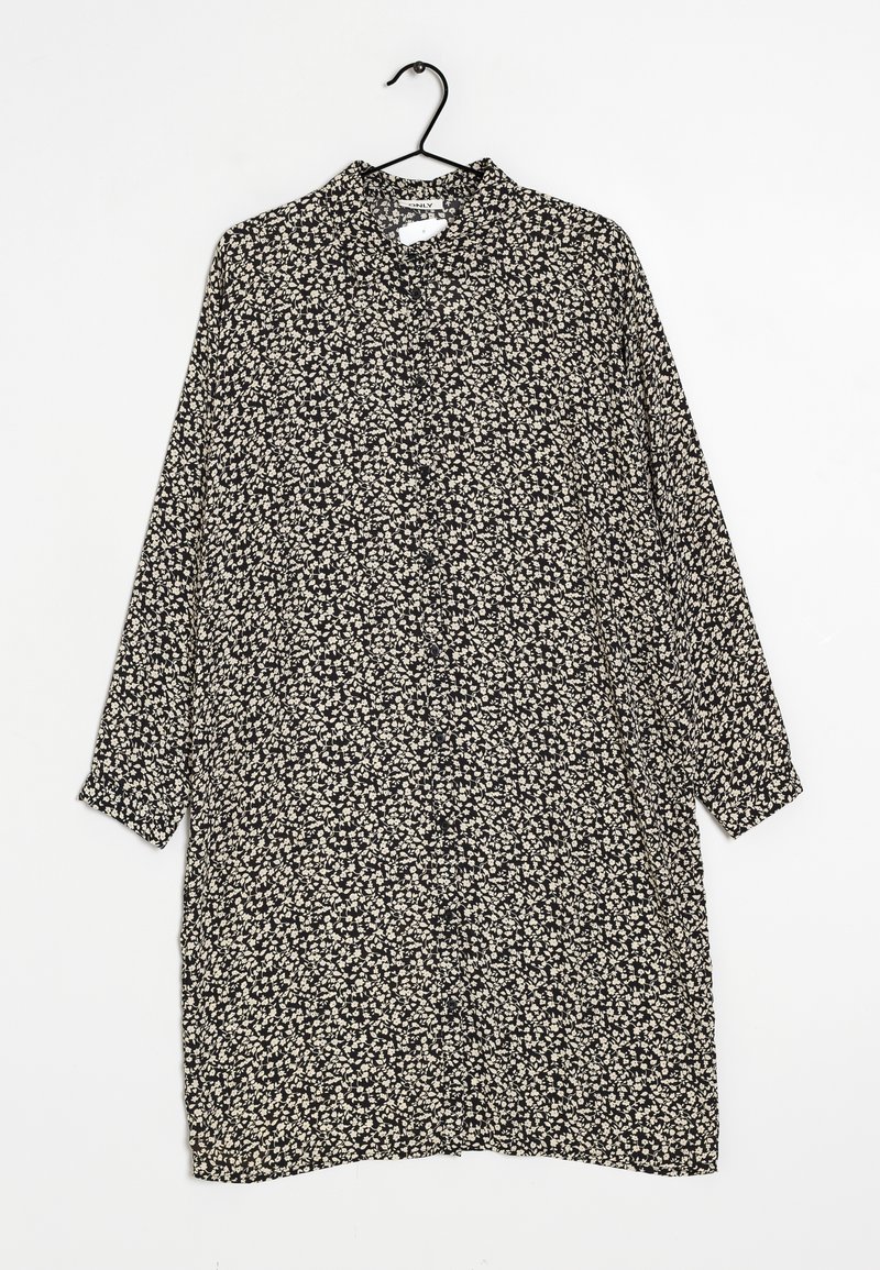 ONLY Robe chemise - black/white