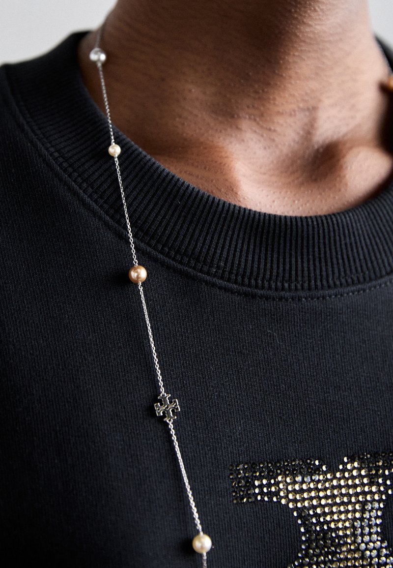 Tory Burch DELICATE KIRA LONG NECKLACE - Kaulakoru - silver-coloured