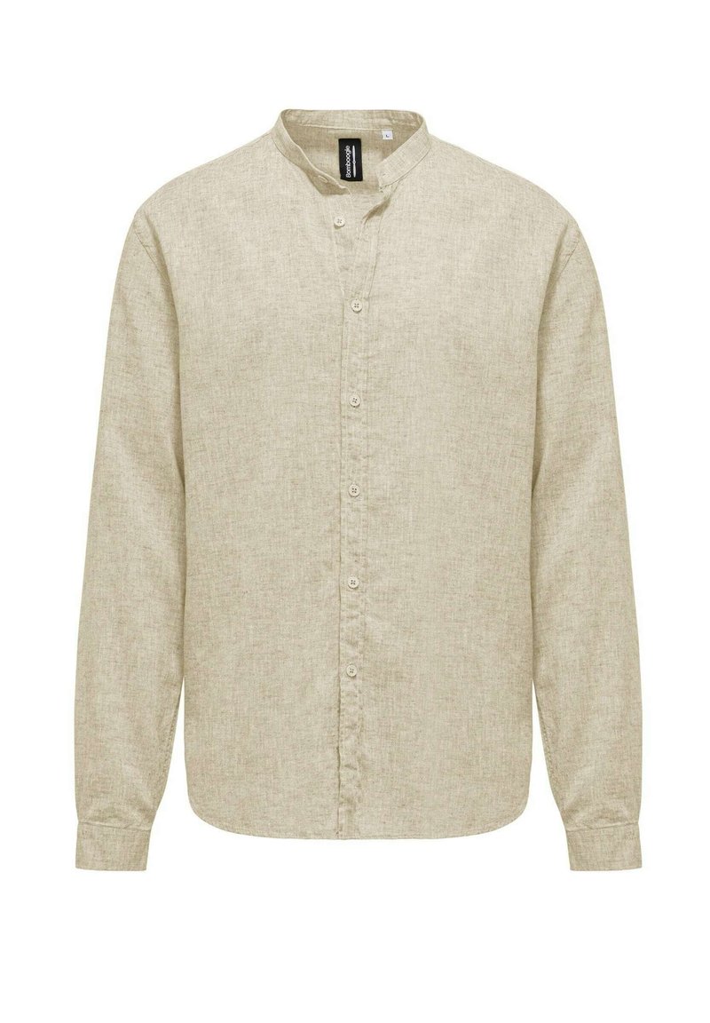 Bomboogie CON COLLO ALLA COREANA - Camicia - sand