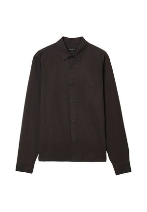 Calliope, CAMICIA TINTA UNITA - Chemise - marrone scuro