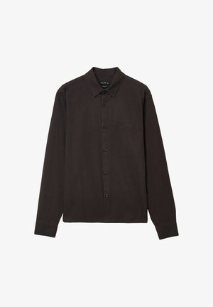 Calliope, CAMICIA TINTA UNITA - Hemd - marrone scuro