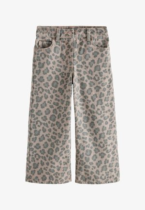 Next, WIDE LEG JEANS. - REGULAR FIT - Džíny Relaxed Fit - grey animal print