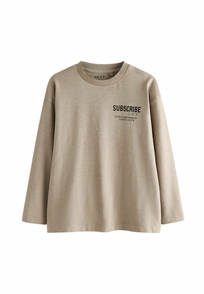 Next GRAPHIC - Top s dlhým rukávom - stone subcribe back print
