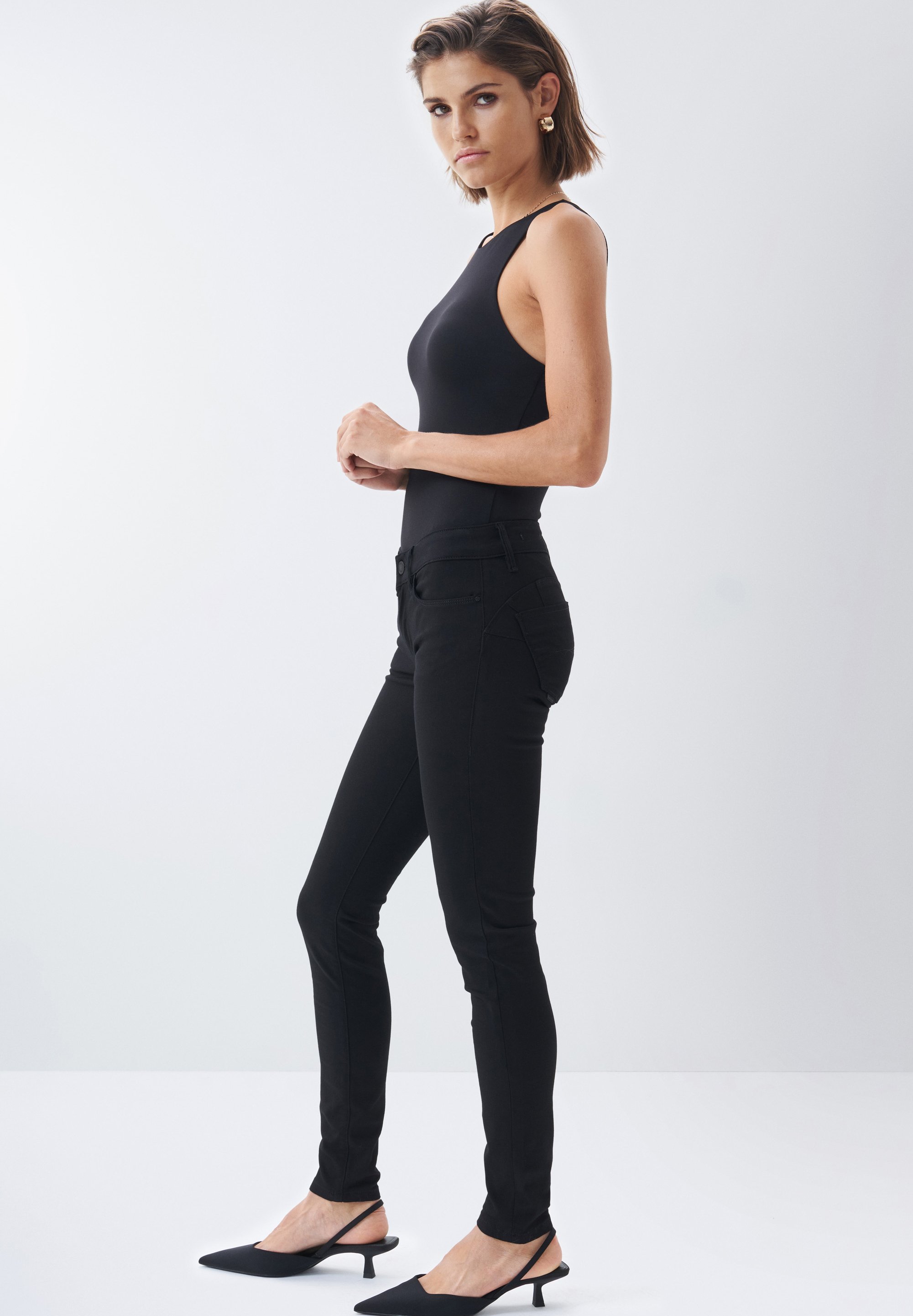 Salsa PUSH UP SKINNY - Vaqueros pitillo - Black/negro - Zalando.es