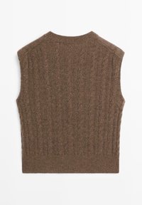 V-NECK - Svetr - dark brown