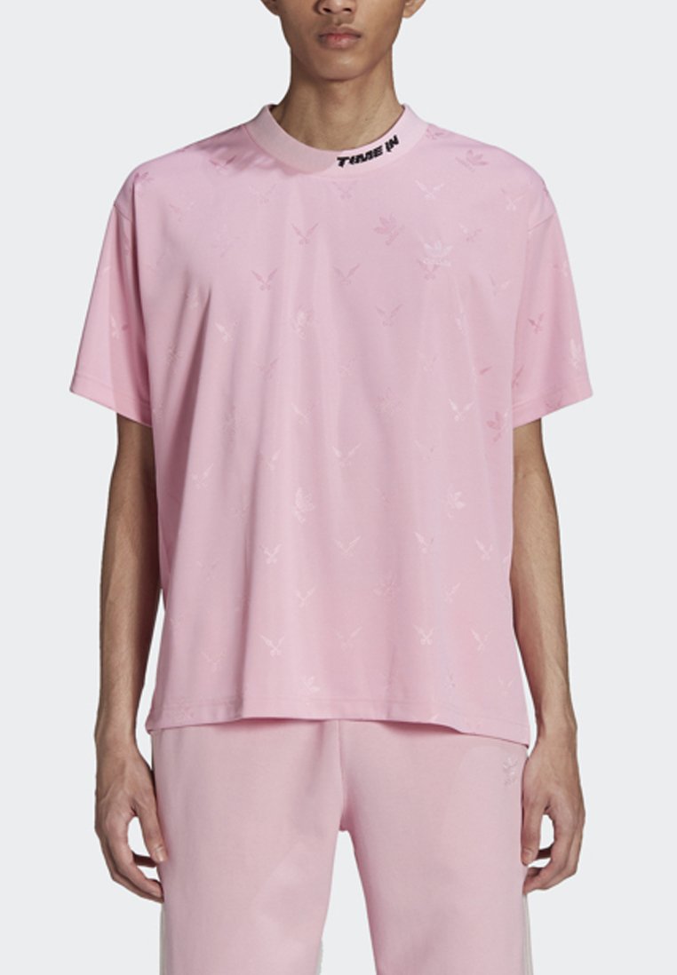 pink and grey adidas top