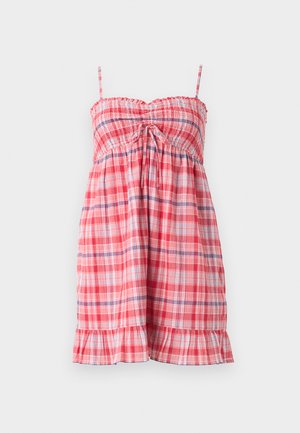 Hollister Co., SMOCKED BODICE - Hverdagskjole - red