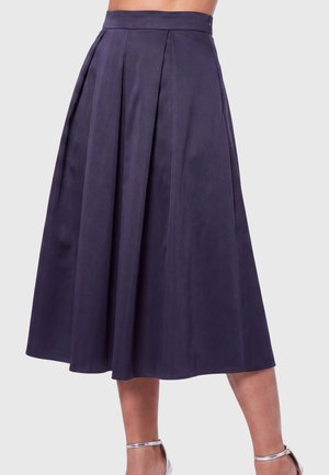 Apart, SATINROCK - Pleated skirt - nachtblau