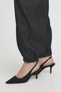 PULZ PZJILL - Vaqueros boyfriend - black denim