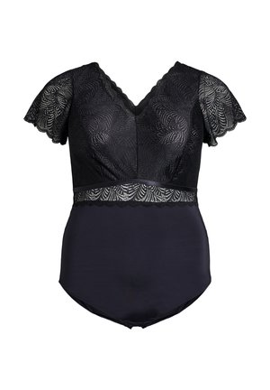 Devoted By Zizzi AUS MIT KURZEN ÄRMELN - Body - black